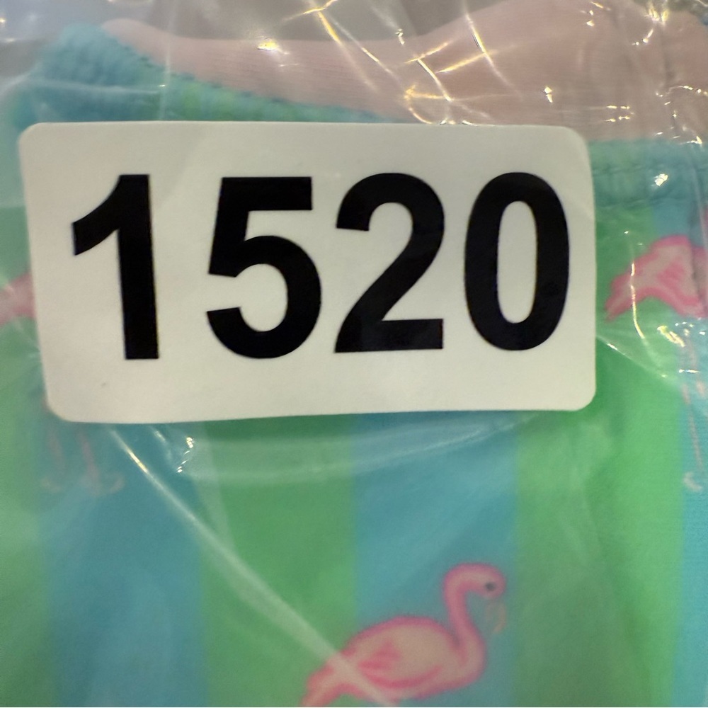 Ruffle Butts Baby Girl Swimsuit One Piece Size 3-6 Months Flamingos Ruffles Girl - Picture 6 of 7